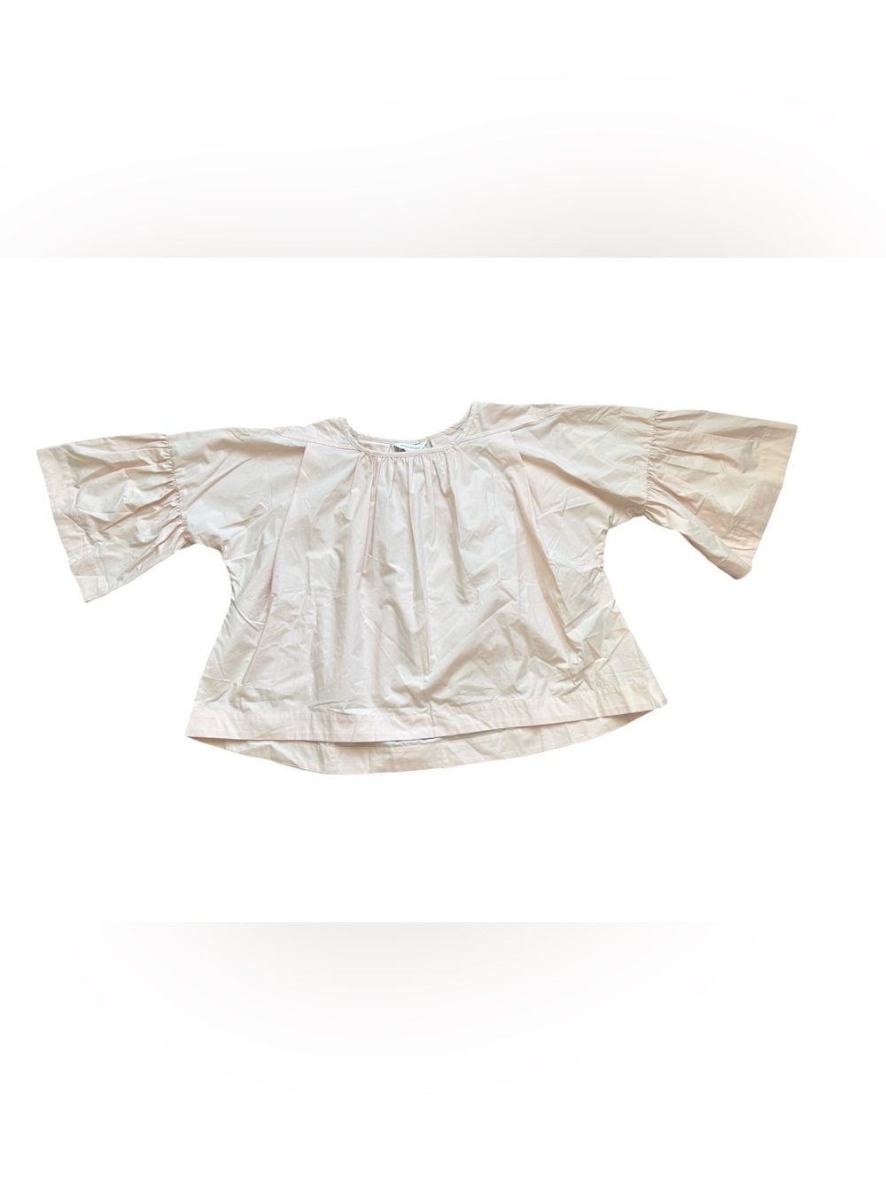 NWOT Banana republic, cotton, pink/peach scallop top size XS petite.